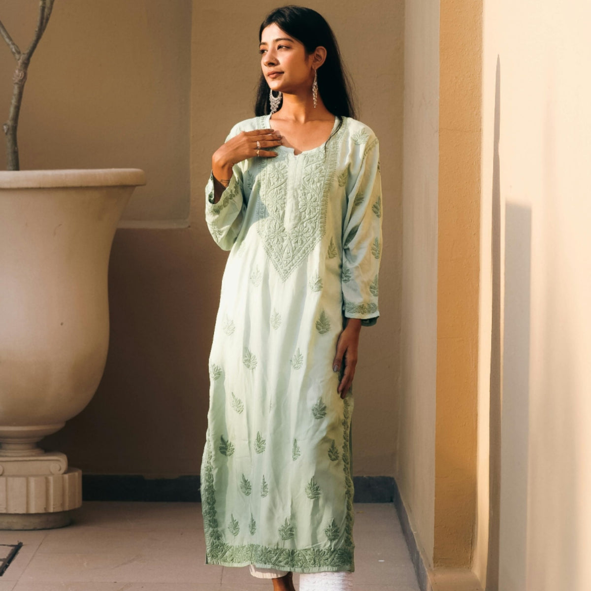 Casual Wear Cotton Kurta Set