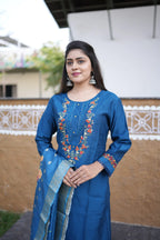 Blush Aura Floral Maxi Dress