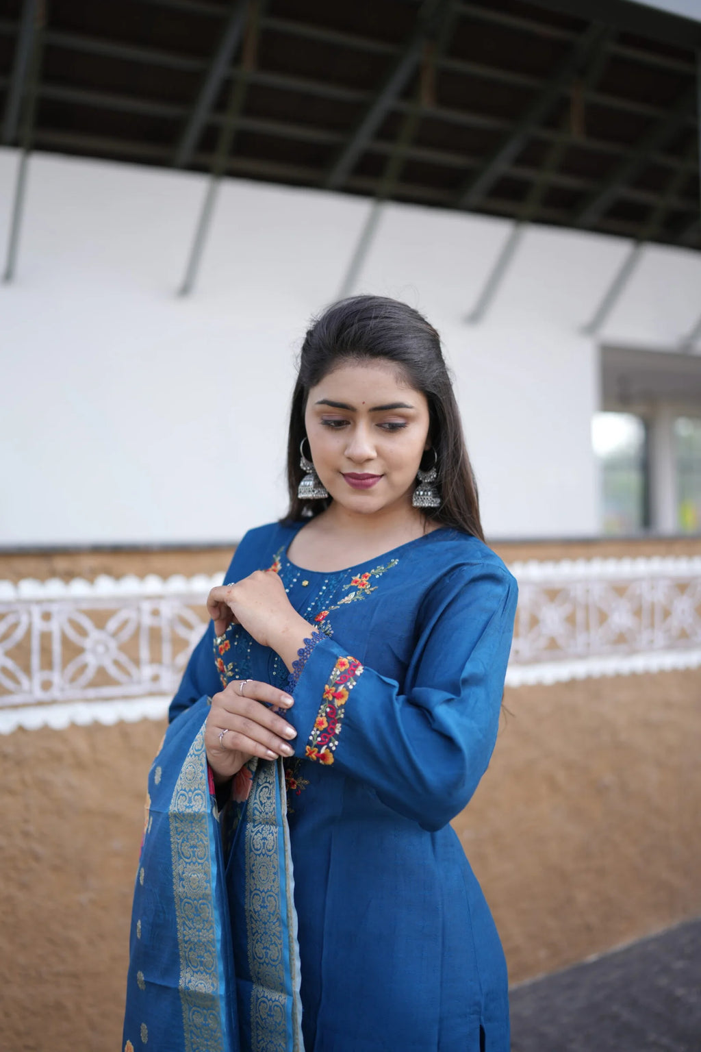 Blush Aura Floral Maxi Dress