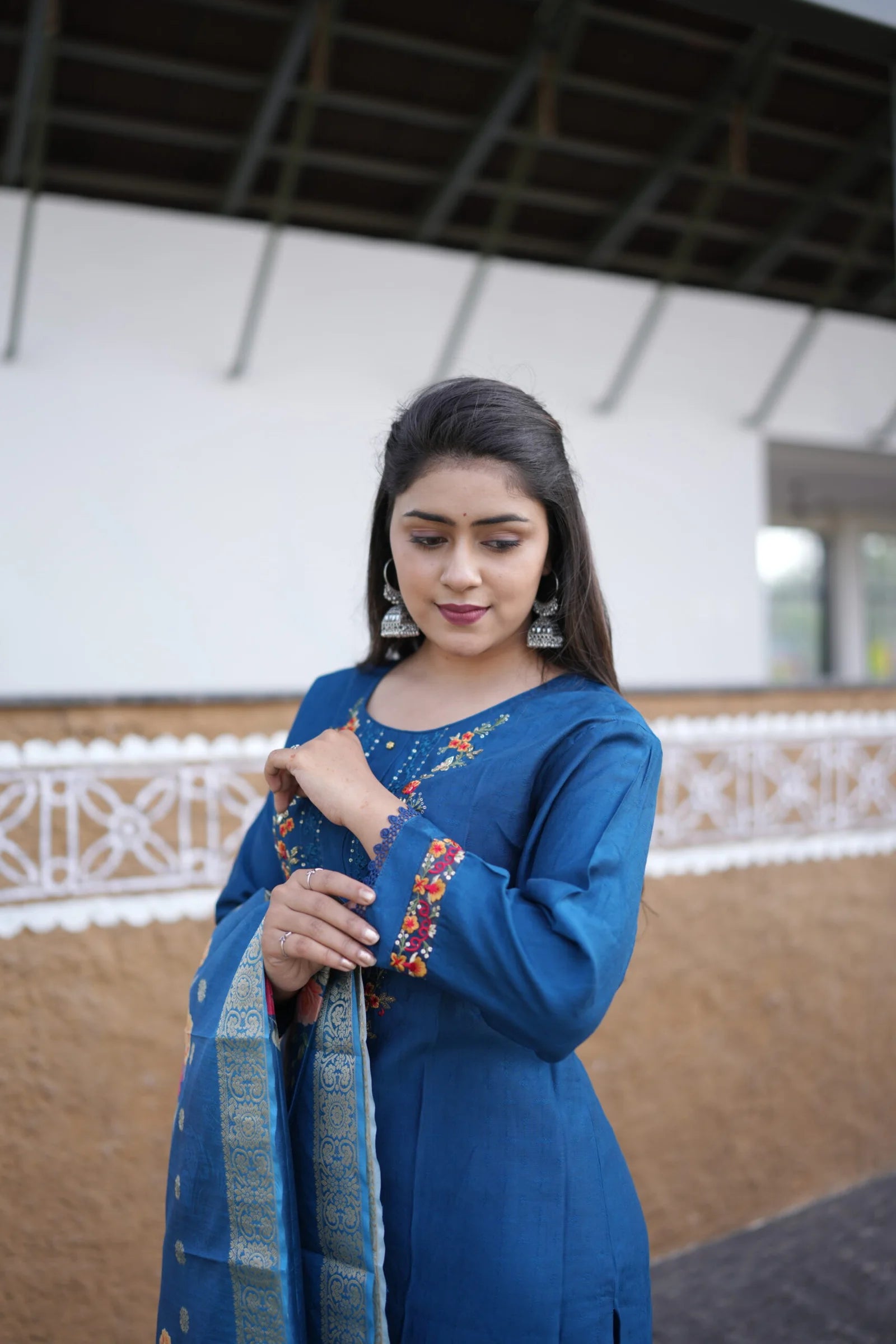 Blush Aura Floral Maxi Dress