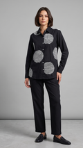Monochrome Textured Sphere Black  Co-ord Set