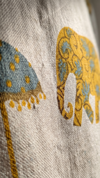 Royal Elephant & Parasol Print Co-ord Set