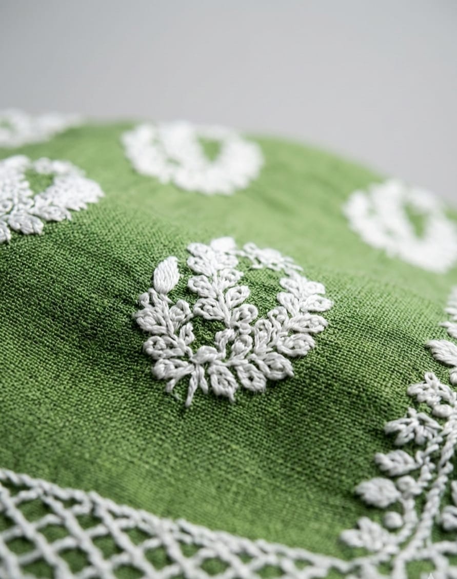 Enchanting Sage Green Embroidered Kurta & Palazzo Set